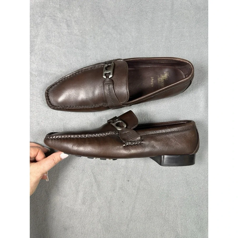 Allen Edmonds Martin Brown Leather Horsebit Loafers Men's Size 10.5 USA
